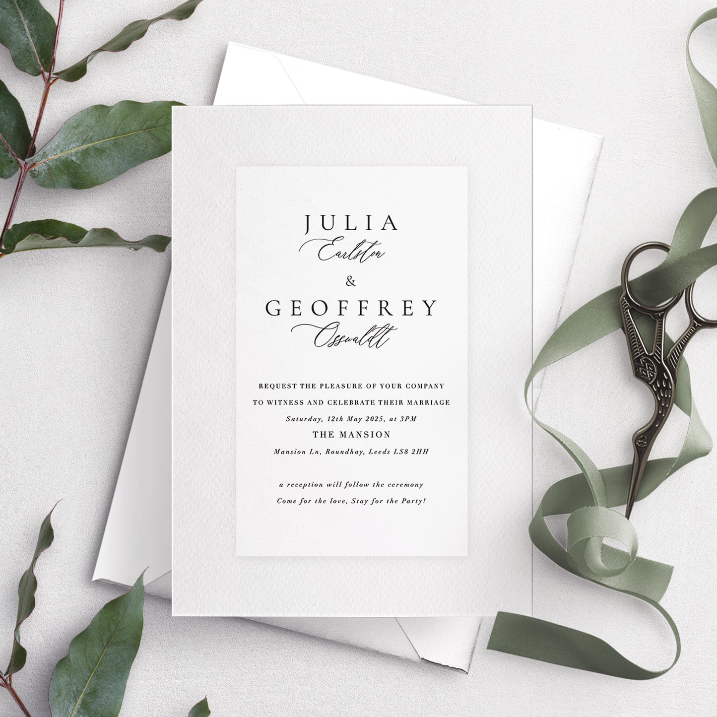 A5 Invitation - Julia