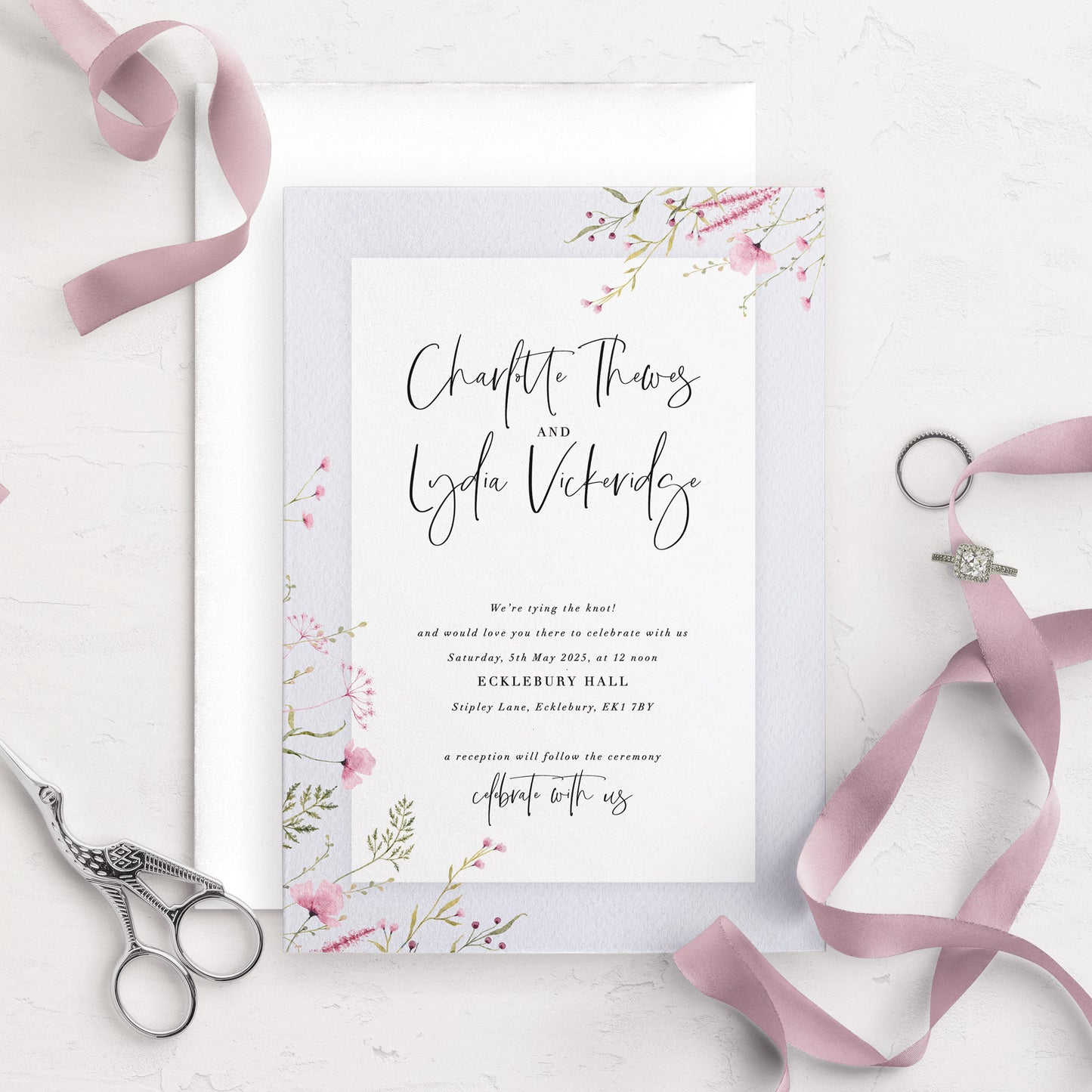 A5 Invitation - Charlotte