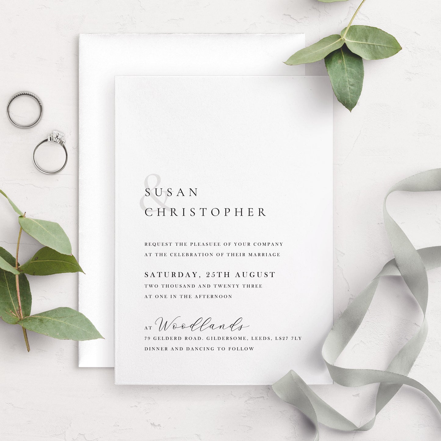 A5 Invitation - No.1 Elegant & Refined