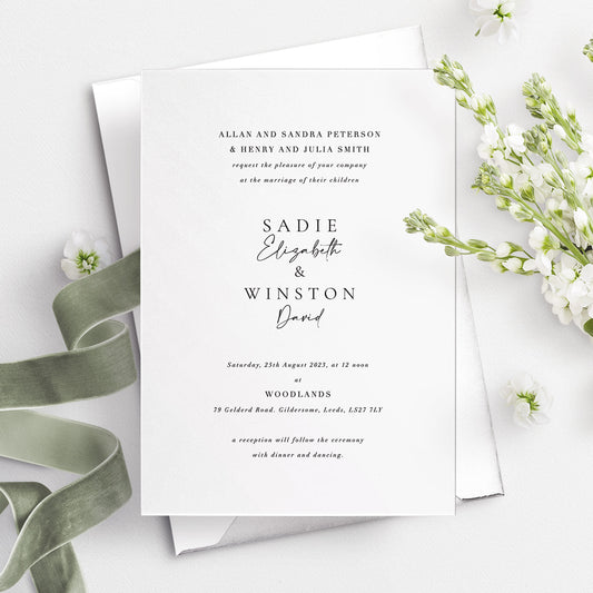 A5 Invitation - No.3 Elegant & Refined