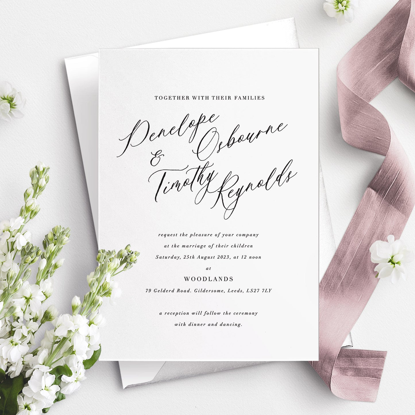 A5 Invitation - No.4 Elegant & Refined