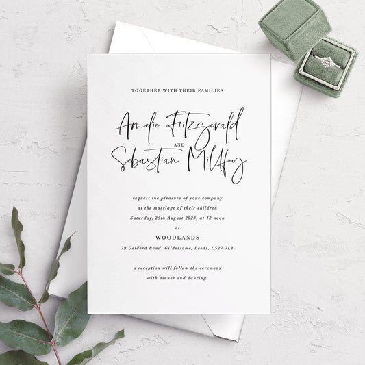 A5 Invitation - No.5 Elegant & Refined