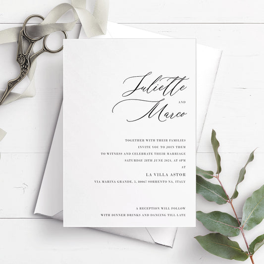 A5 Invitation - No.6 Elegant & Refined