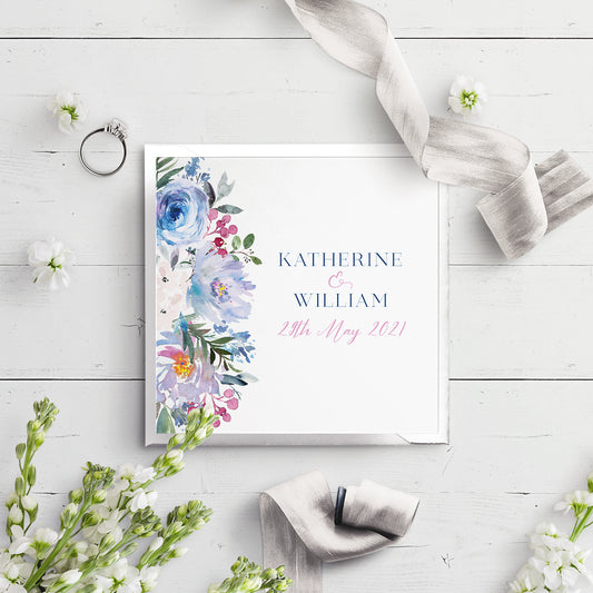 Folded Square Invitation - Ainsley Floral