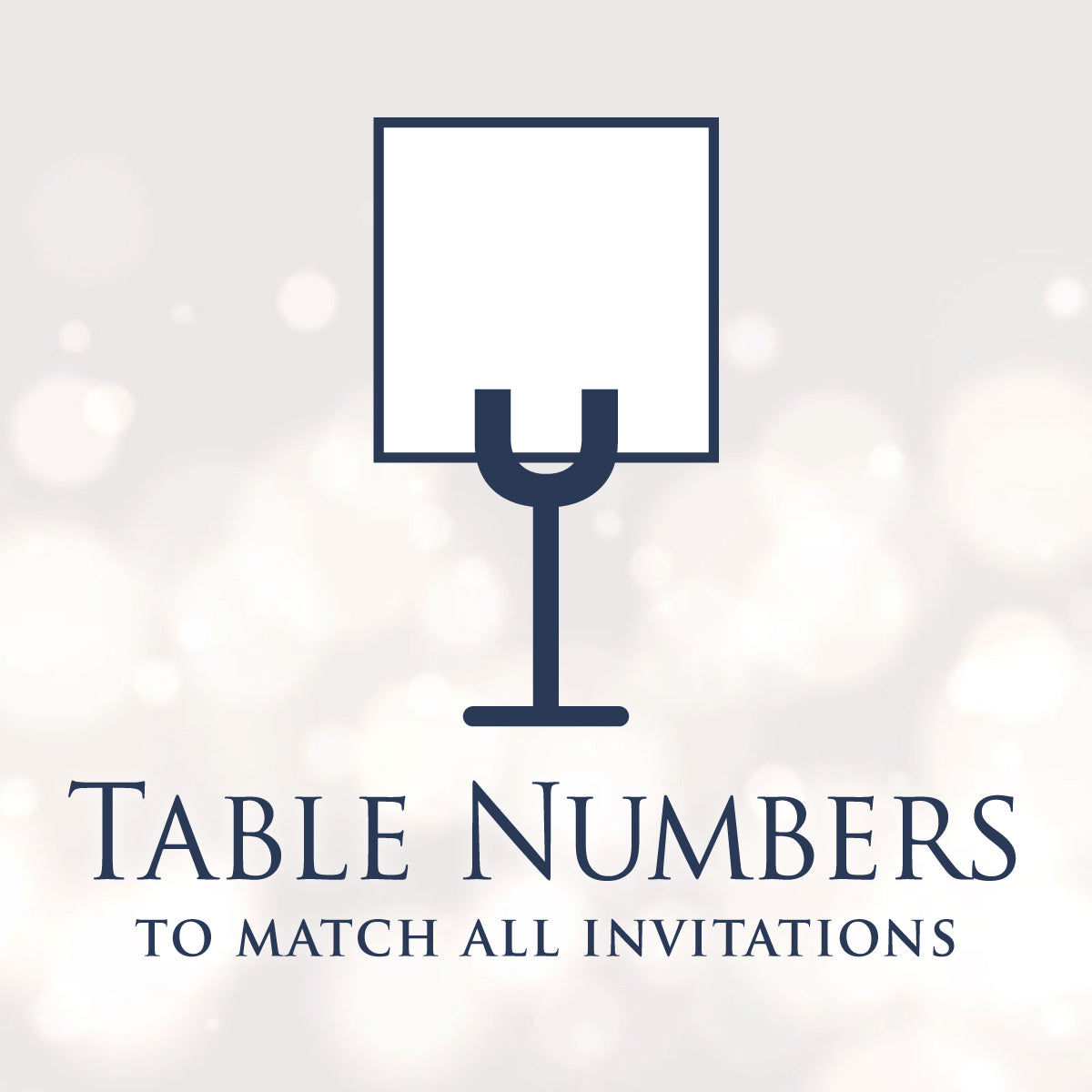 Table Numbers